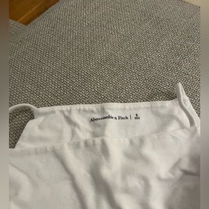 NWT Abercrombie White Double-Layered Bodysuit - Size Small